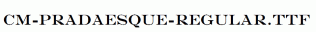 CM-PRADAESQUE-Regular.ttf