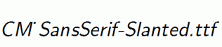 CM_SansSerif-Slanted.ttf