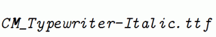CM_Typewriter-Italic.ttf