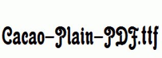 Cacao-Plain-PDF.ttf