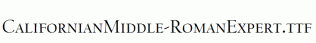 CalifornianMiddle-RomanExpert.ttf