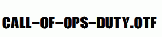 Call-Of-Ops-Duty.otf