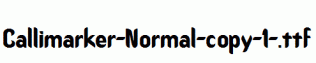 Callimarker-Normal-copy-1-.ttf