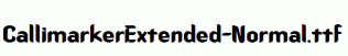 CallimarkerExtended-Normal.ttf