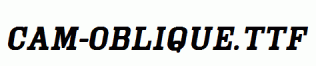 Cam-Oblique.ttf