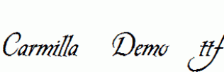 Carmilla-Demo.ttf