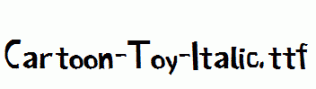 Cartoon-Toy-Italic.ttf