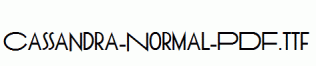 Cassandra-Normal-PDF.ttf