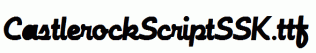 CastlerockScriptSSK.ttf