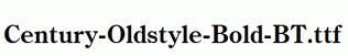 Century-Oldstyle-Bold-BT.ttf