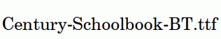 Century-Schoolbook-BT.ttf