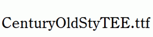 CenturyOldStyTEE.ttf