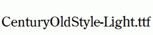 CenturyOldStyle-Light.ttf