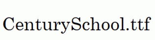 CenturySchool.ttf