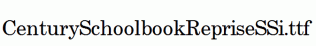 CenturySchoolbookRepriseSSi.ttf