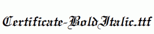 Certificate-BoldItalic.ttf