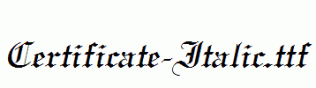 Certificate-Italic.ttf