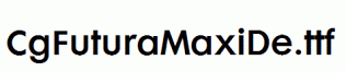 CgFuturaMaxiDe.ttf