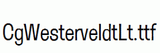CgWesterveldtLt.ttf