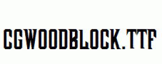 CgWoodBlock.ttf