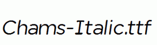 Chams-Italic.ttf