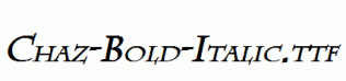 Chaz-Bold-Italic.ttf