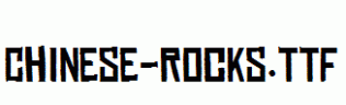 Chinese-Rocks.ttf