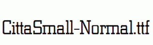 CittaSmall-Normal.ttf
