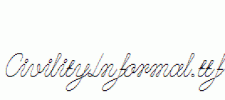 CivilityInformal.ttf