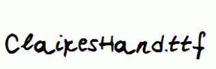 ClairesHand.ttf