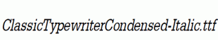 ClassicTypewriterCondensed-Italic.ttf