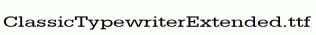 ClassicTypewriterExtended.ttf