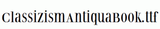 ClassizismAntiquaBook.ttf