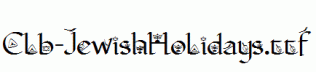 Clb-JewishHolidays.ttf