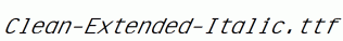 Clean-Extended-Italic.ttf