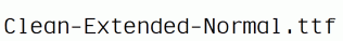 Clean-Extended-Normal.ttf