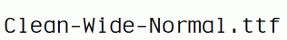 Clean-Wide-Normal.ttf
