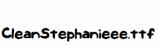 CleanStephanieee.ttf