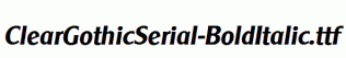 ClearGothicSerial-BoldItalic.ttf