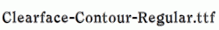 Clearface-Contour-Regular.ttf