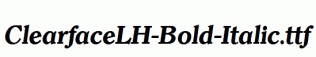 ClearfaceLH-Bold-Italic.ttf