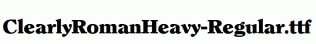 ClearlyRomanHeavy-Regular.ttf