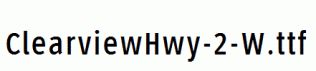 ClearviewHwy-2-W.ttf