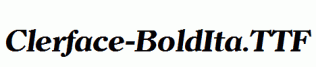 Clerface-BoldIta.ttf