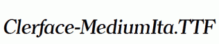 Clerface-MediumIta.ttf