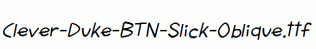 Clever-Duke-BTN-Slick-Oblique.ttf