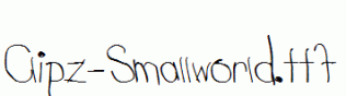 Clipz-Smallworld.ttf