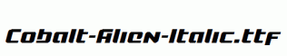 Cobalt-Alien-Italic.ttf