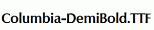 Columbia-DemiBold.ttf