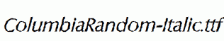 ColumbiaRandom-Italic.ttf